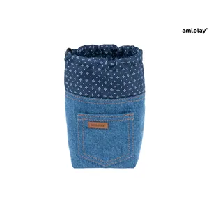 Amiplay Tastička na pamlsky Denim 10 x 7 x 14 cm Modrá