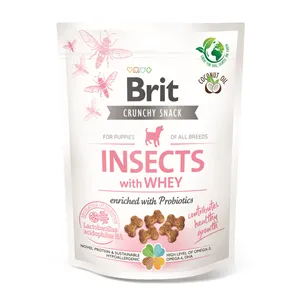 Brit Care Dog Crunchy Cracker Puppy Insects with Whey enriched with Probiotics 200 g 