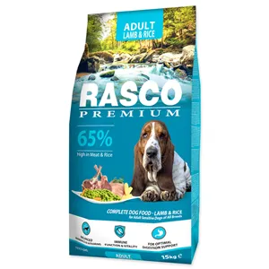 Rasco Premium Adult jehněči s rýží 15 kg