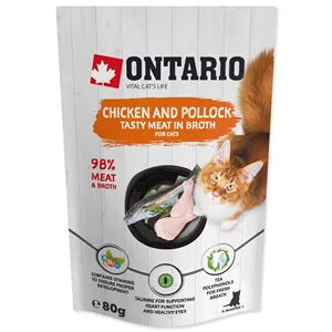 Ontario Cat Chicken and Codfish in Broth 80 g