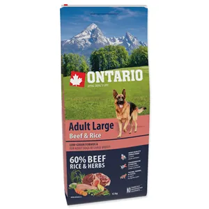 Ontario Adult Large Beef & Rice 12 kg