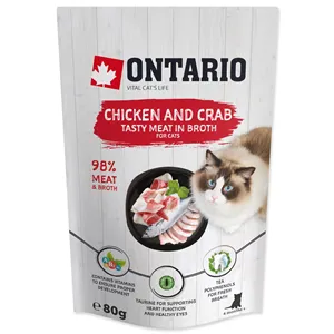 Ontario Cat Chicken and Crab in Broth 80 g