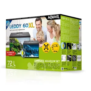 Akvárium set AQUAEL LEDDY Day&Night 60 XL černé 72L