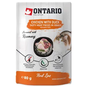 Ontario Cat Herb Line Chicken with Duck 80 g