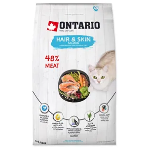 Ontario Cat Hair & Skin 6,5 kg