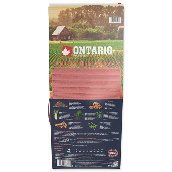 Ontario Adult Large Chicken & Potatoes 12 kg