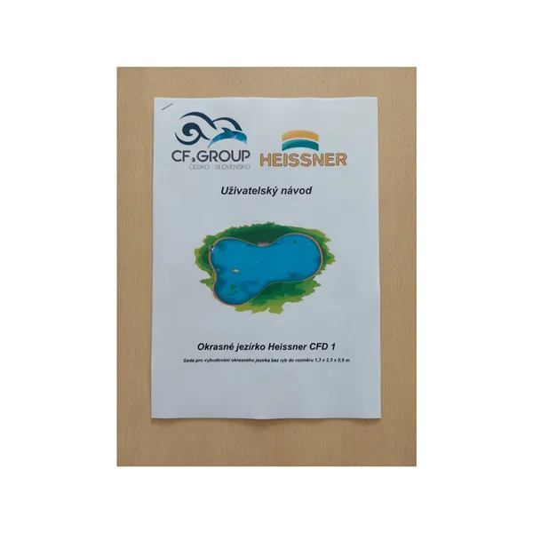 Heissner Sada pro vybudování okrasného jezírka bez ryb do rozměru 1,3 x 2,3 x0,5 m CFD1